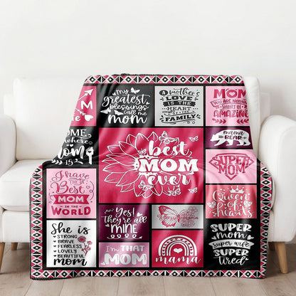 Aonana “To My Mom” Endless Love Flannel Blanket