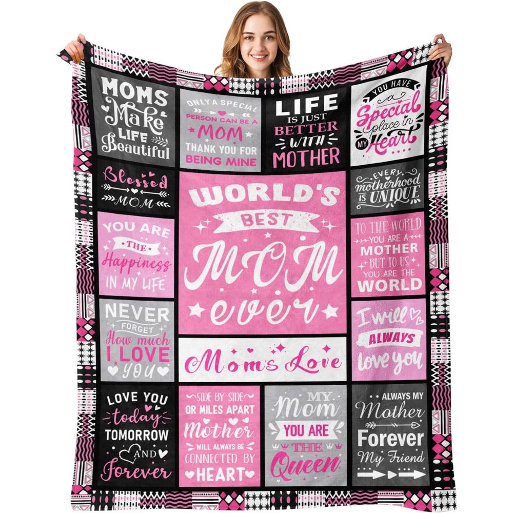 Aonana “To My Mom” Endless Love Flannel Blanket
