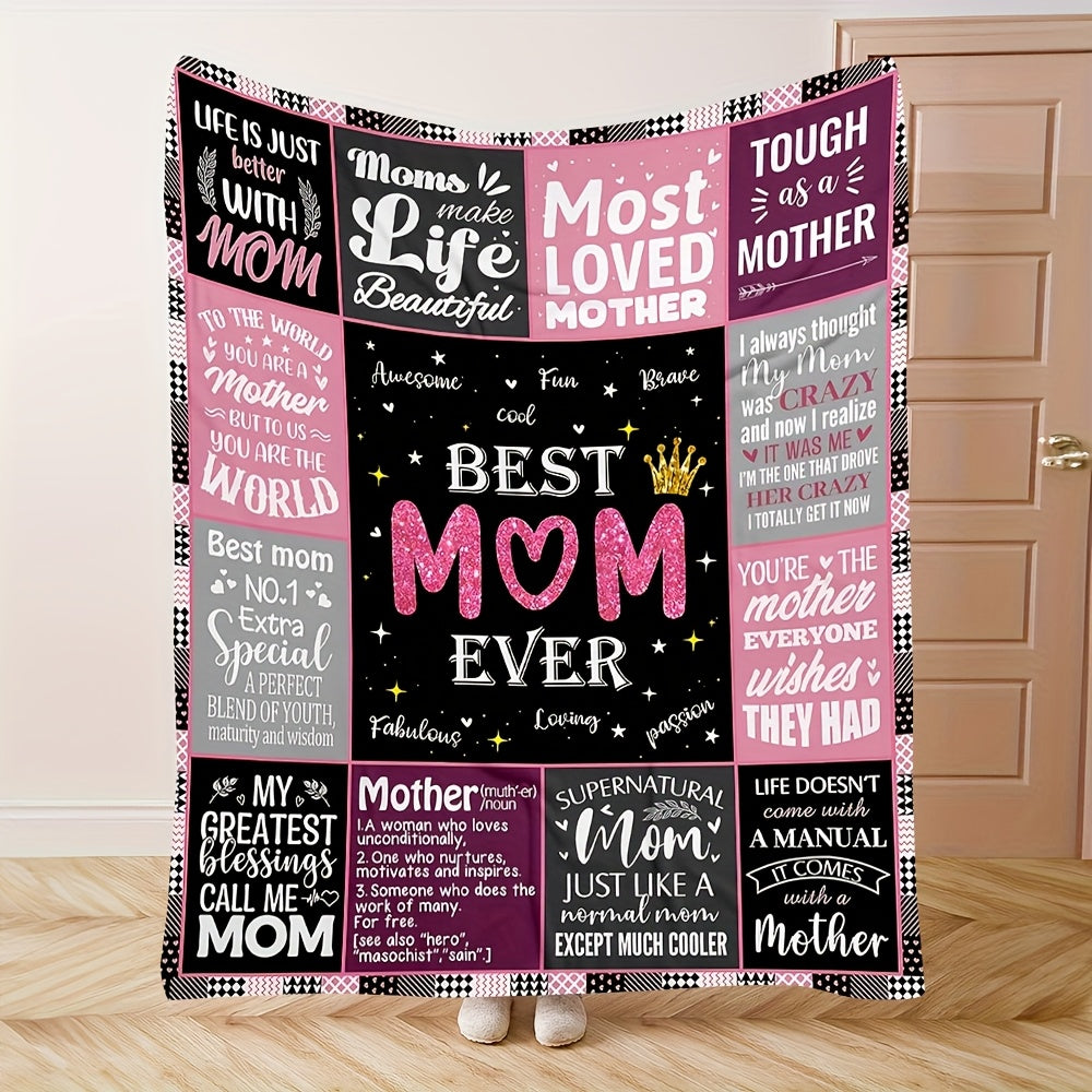 Aonana “To My Mom” Endless Love Flannel Blanket