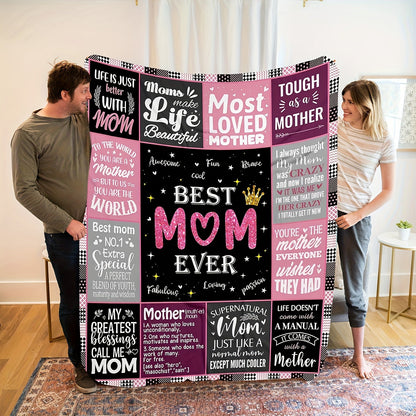 Aonana “To My Mom” Endless Love Flannel Blanket