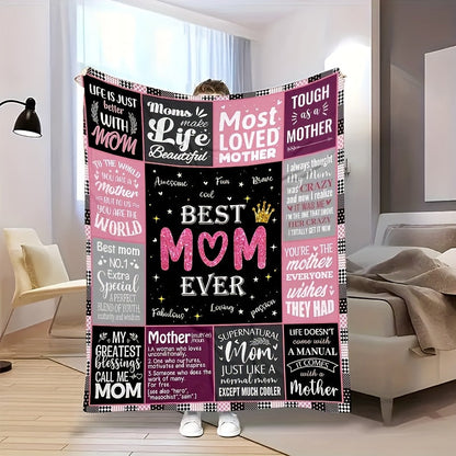 Aonana “To My Mom” Endless Love Flannel Blanket
