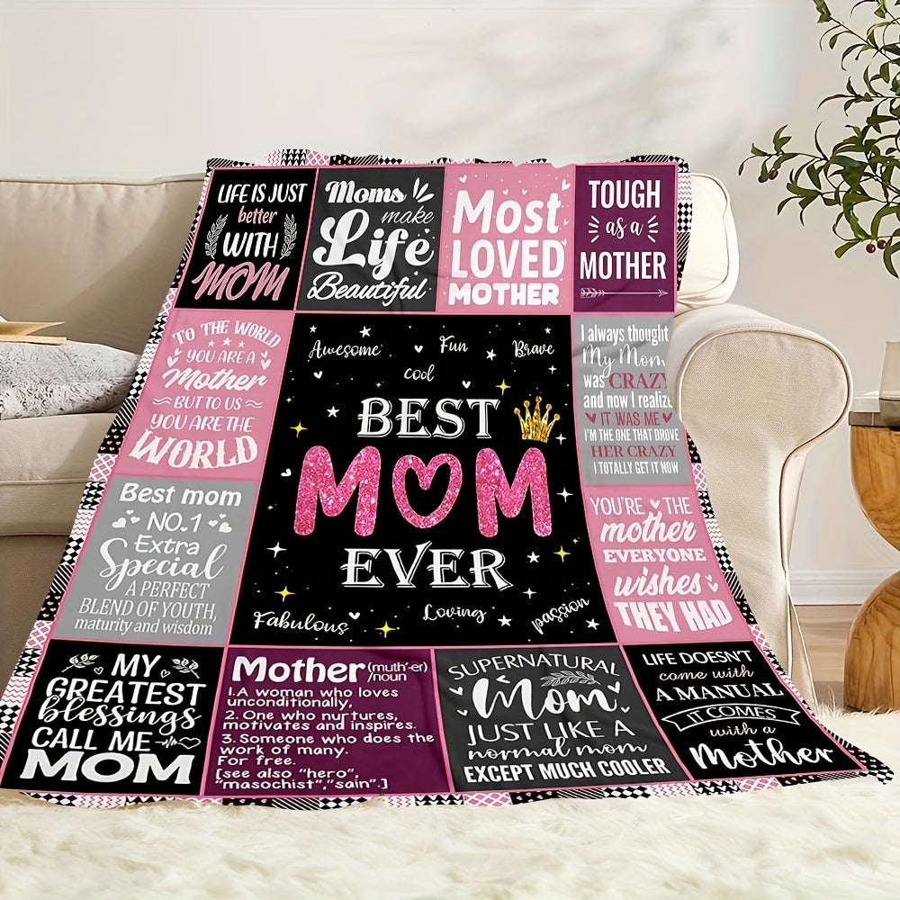 Aonana “To My Mom” Endless Love Flannel Blanket