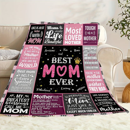 Aonana “To My Mom” Endless Love Flannel Blanket