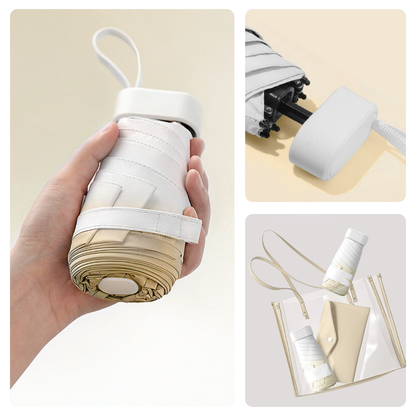 Fade Pocket Mini Umbrella 6-Rib Frame Micro Palm Size