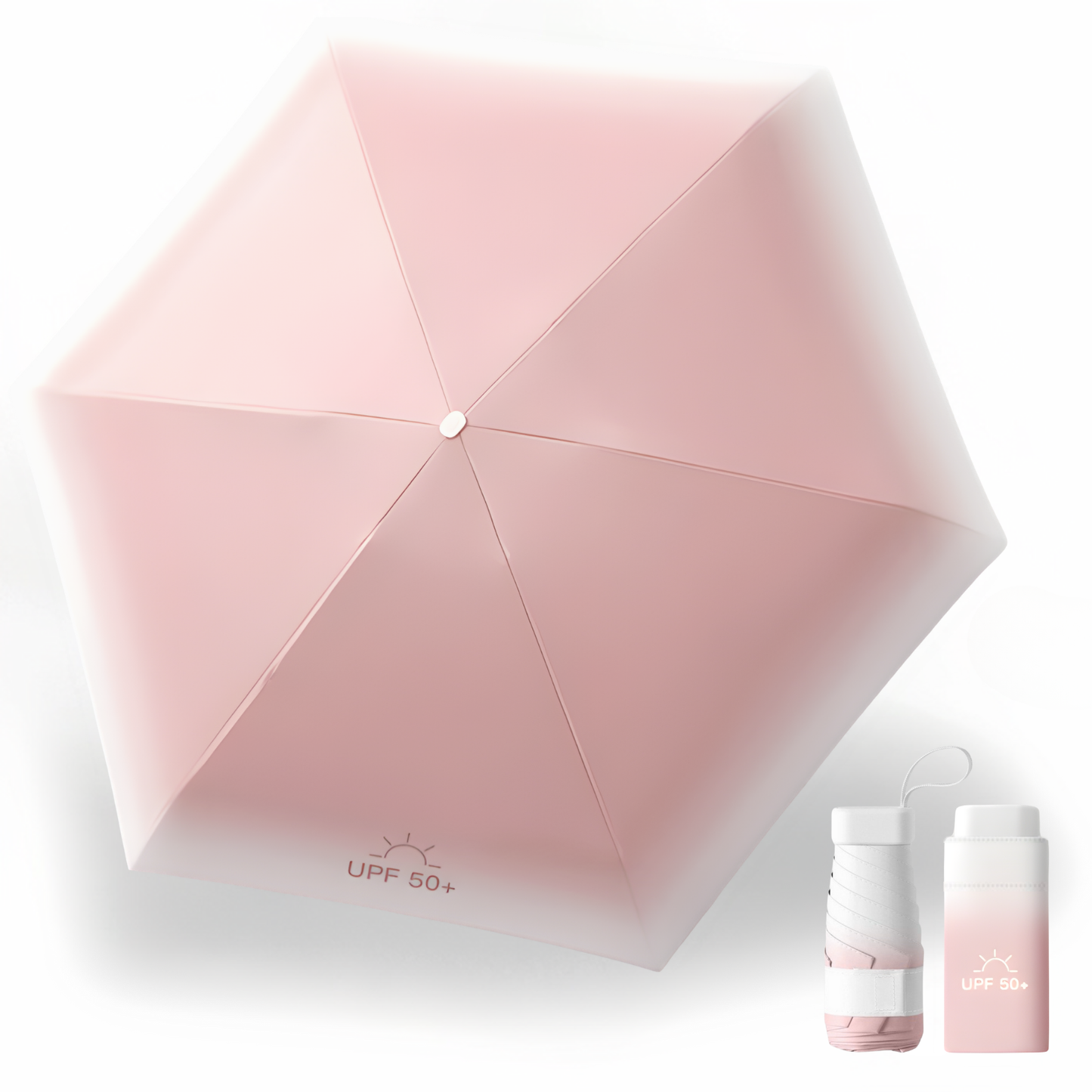 Fade Pocket Mini Umbrella 6-Rib Frame Micro Palm Size