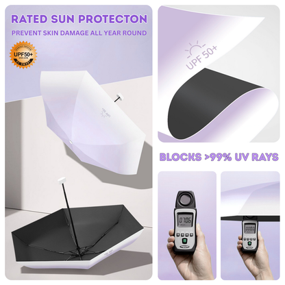Fade Pocket Mini Umbrella 6-Rib Frame Micro Palm Size