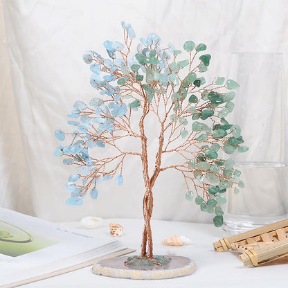 GiftoLuck Natural Crystal Stone Feng Shui Tree