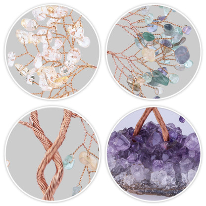 Giftoluck Amethyst Mine Base Concentric Feng Shui Tree