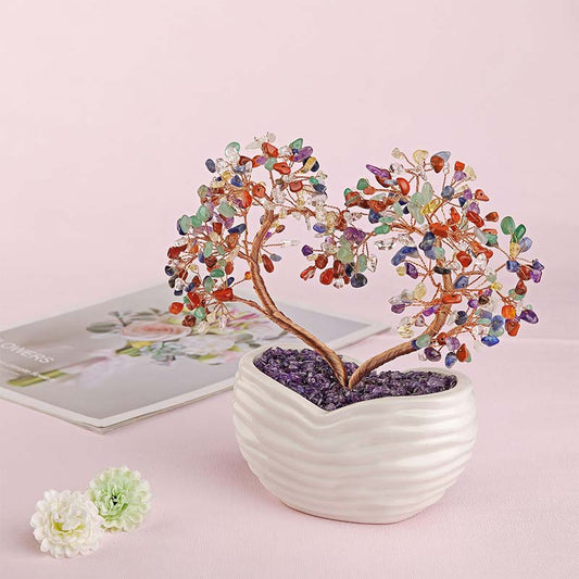 GiftoLuck Chakra Natural Crystal Stone Feng Shui Tree
