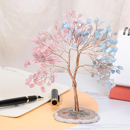 GiftoLuck Natural Crystal Stone Feng Shui Tree