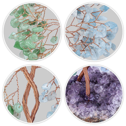 Giftoluck Amethyst Mine Base Concentric Feng Shui Tree