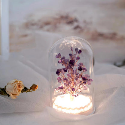GiftoLuck Christmas Tree Crystal Stone Night Light Decoration