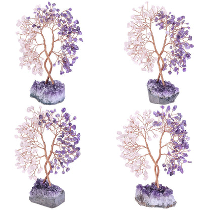 Giftoluck Amethyst Mine Base Concentric Feng Shui Tree