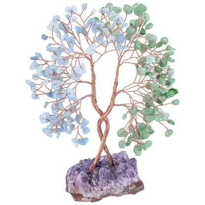 Giftoluck Amethyst Mine Base Concentric Feng Shui Tree