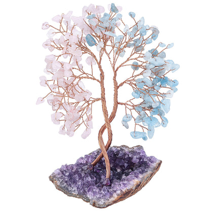 Giftoluck Amethyst Mine Base Concentric Feng Shui Tree