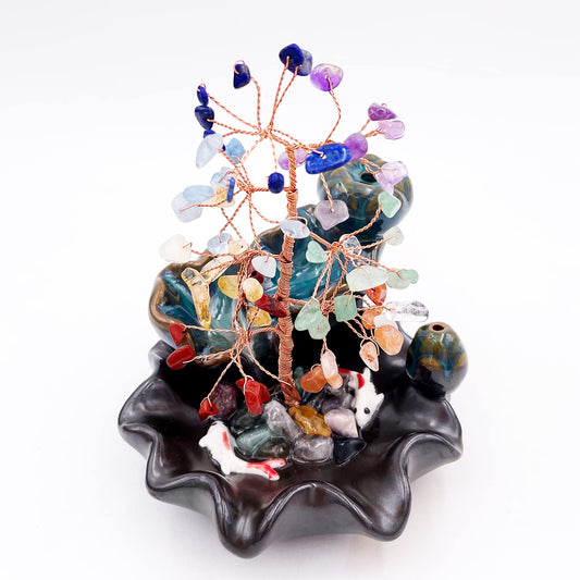 Giftoluck Incense Burner Healing Chakra Feng Shui Tree