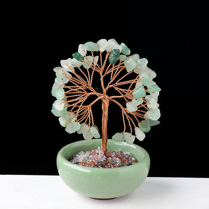Giftoluck Gravel Crystal Gemstone Home Decoration Feng Shui Tree