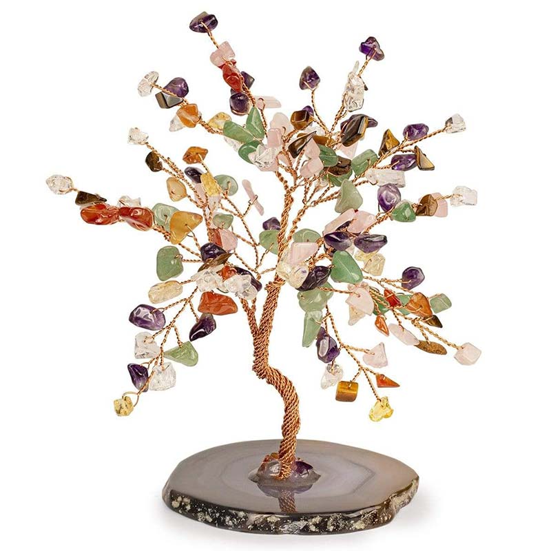 Giftoluck Invigorate Multi-Stone Feng Shui Tree
