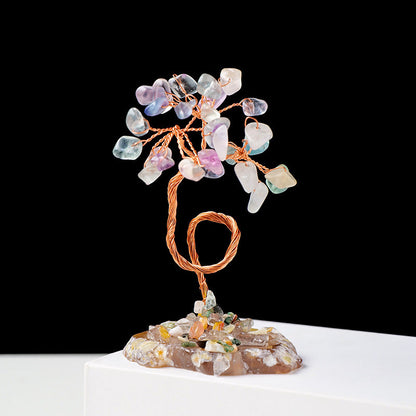 Giftoluck 1pc Money Tree Copper Wire Wrapped Feng Shui Tree