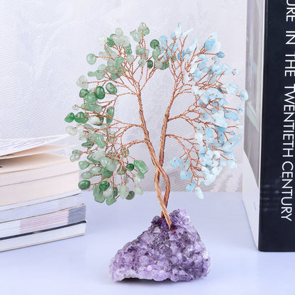 Giftoluck Amethyst Mine Base Concentric Feng Shui Tree