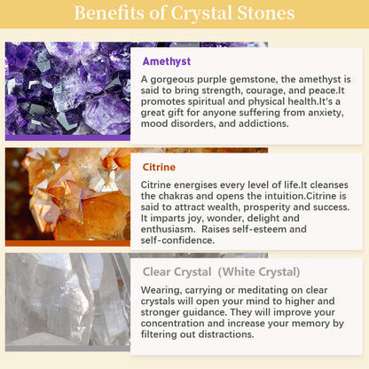 GiftoLuck Natural Crystal Stone Love Feng Shui Tree
